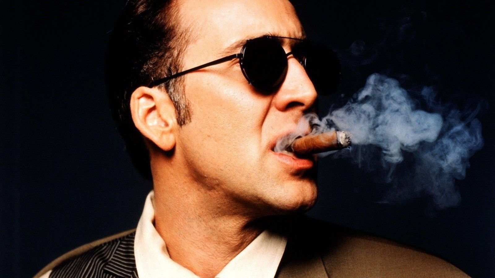 Nicolas Cage con sigaro occhiali, 1600x900 HD, PC Desktop