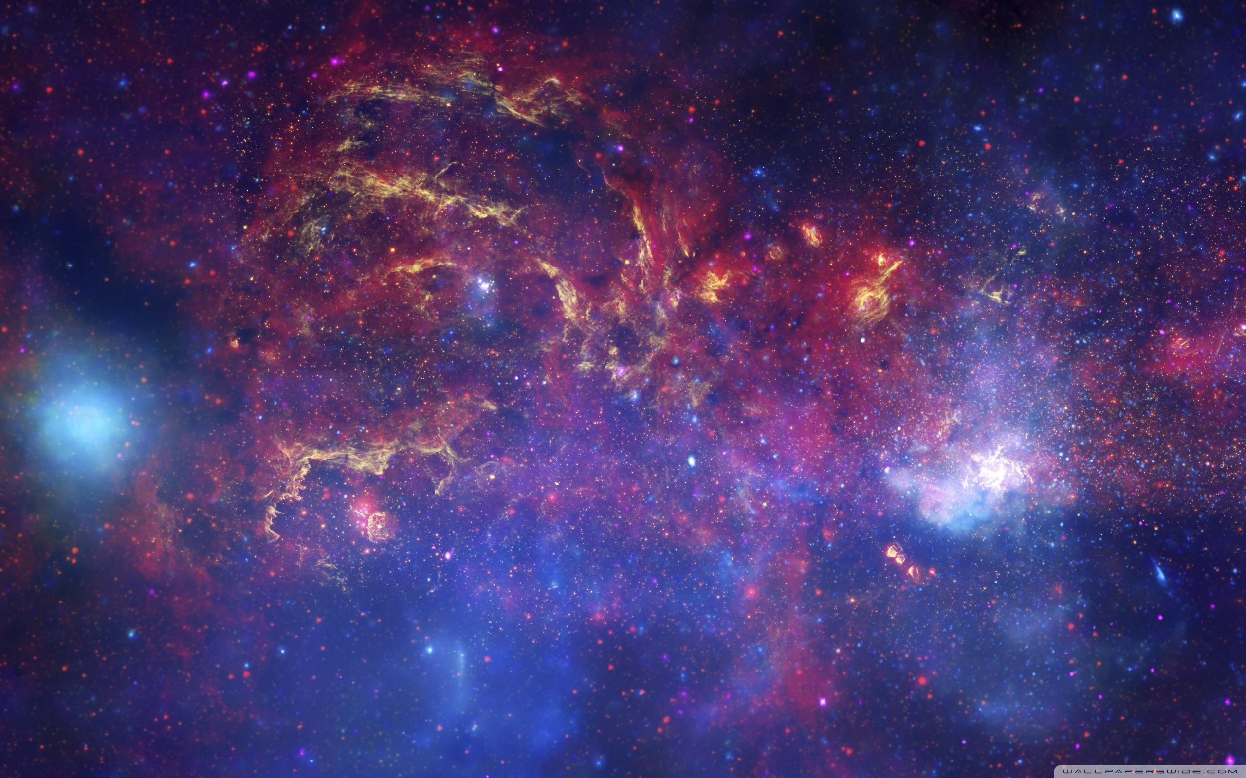 Nebulosa galassia colori viola, 2560x1600 2K+, MacBook Pro