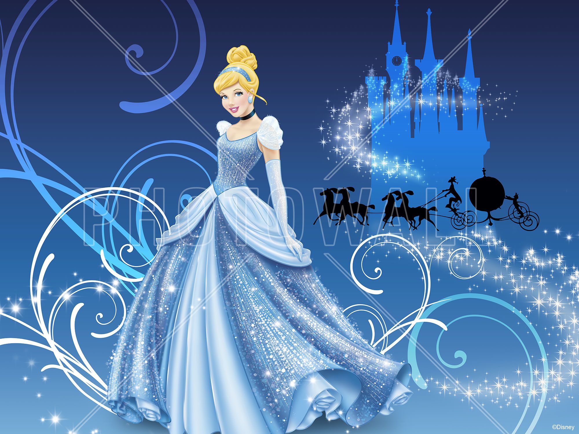 Cenerentola Disney castello blu, 2000x1500 Hi-Res, Desktop