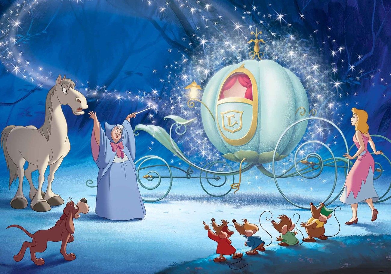Cenerentola carrozza magica fata madrina, 1300x913 720p, Laptop