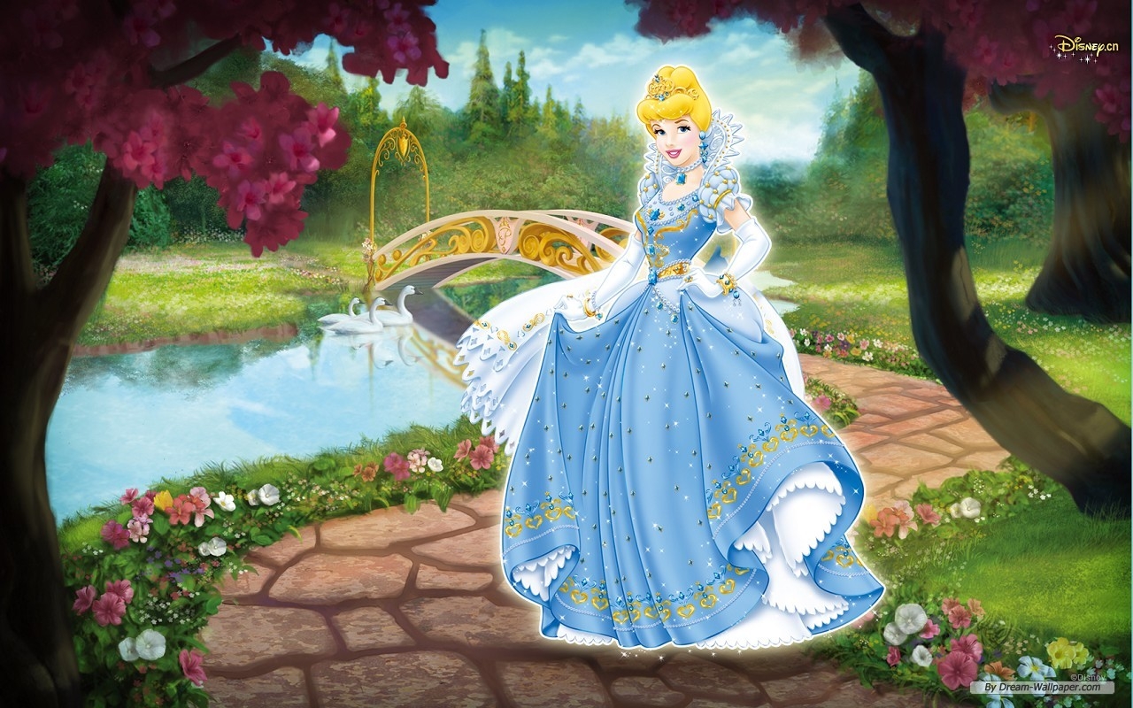 Cenerentola in giardino Disney, 1280x800 HD, Desktop