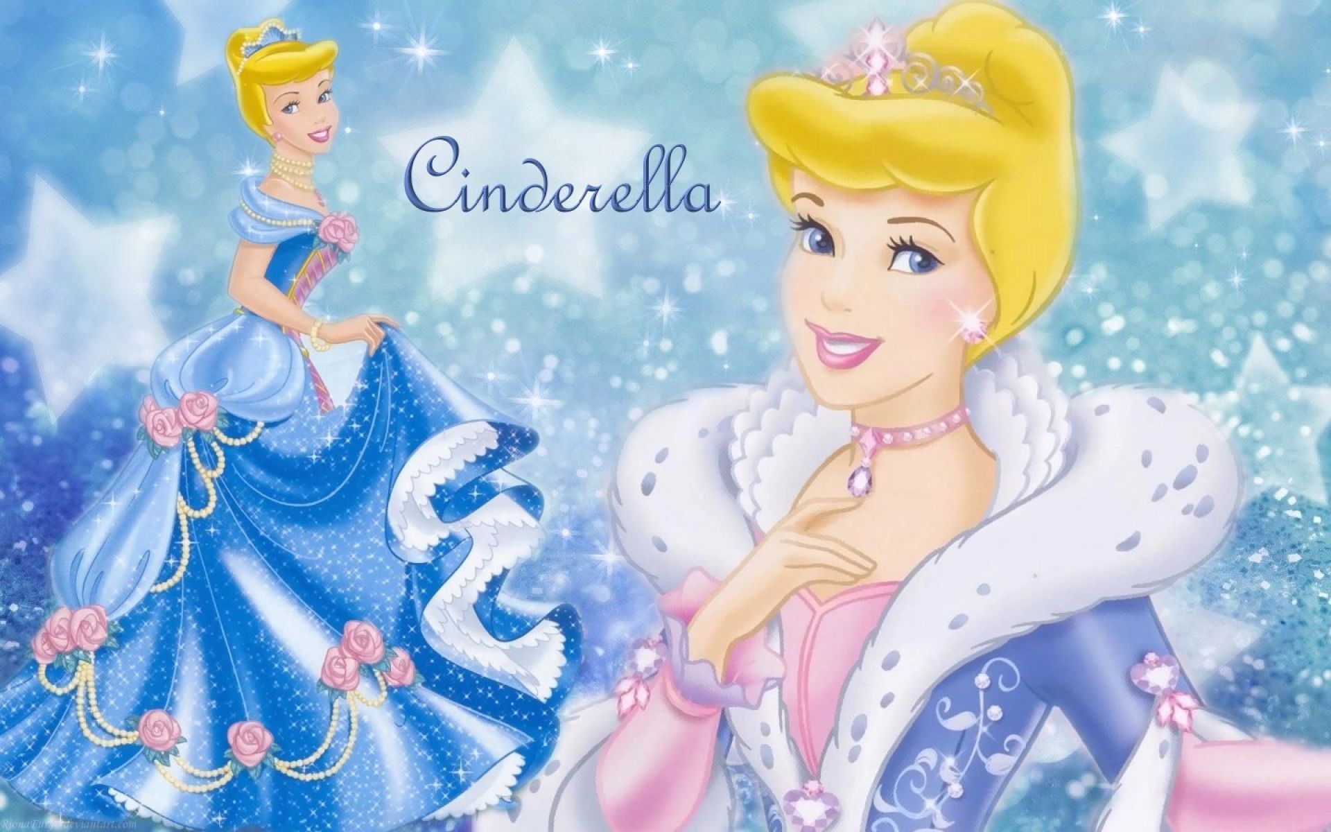 Cenerentola Disney principessa azzurro, 1920x1200 WUXGA, Laptop