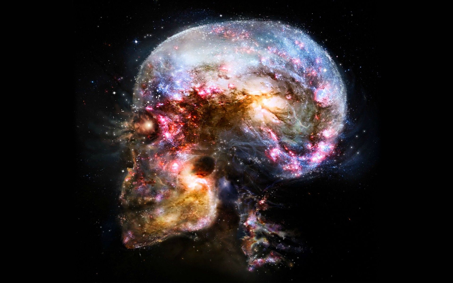 Uomo che corre su neuroni astratti, 1920x1200 Full HD+, PC