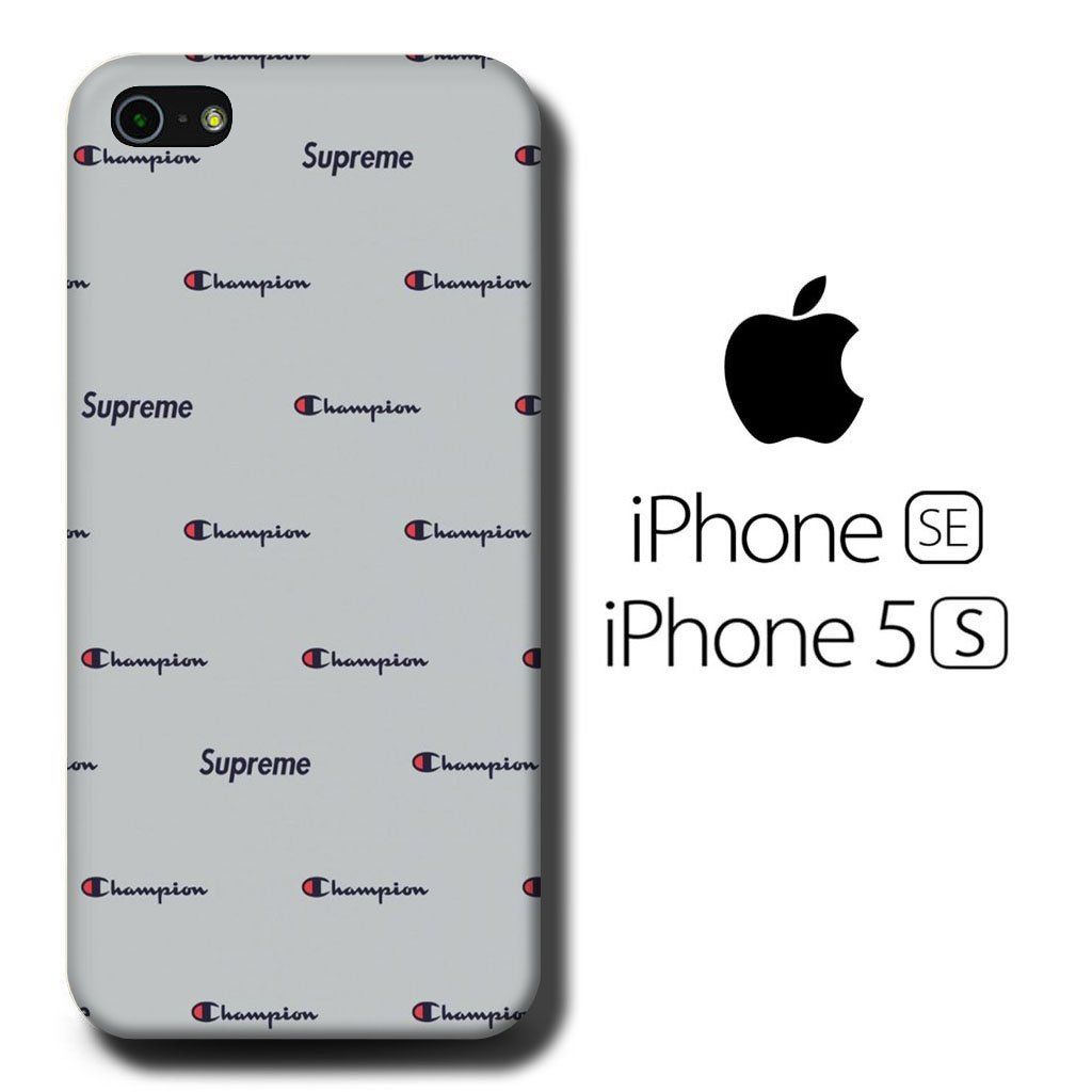 Champion Supreme logo pattern grigio, 1024x1024 HD, Desktop
