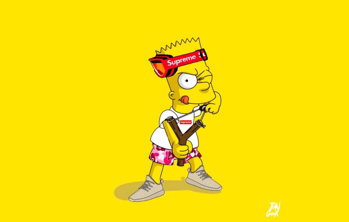 Bart Simpson occhiali Supreme, serie animata, 1198x765 HD, Laptop