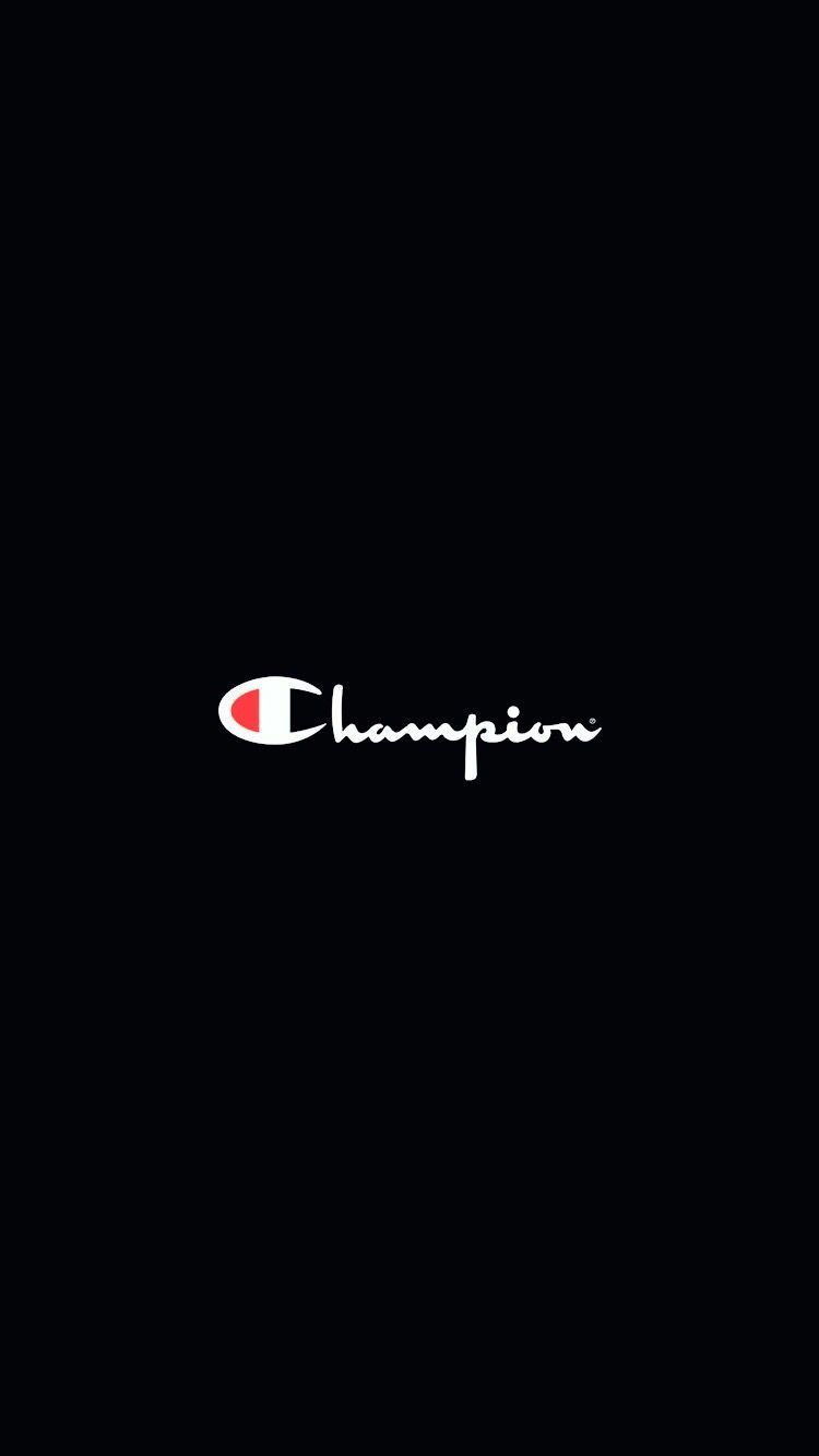 Logo Champion su nero, 750x1333 Verticale, Android