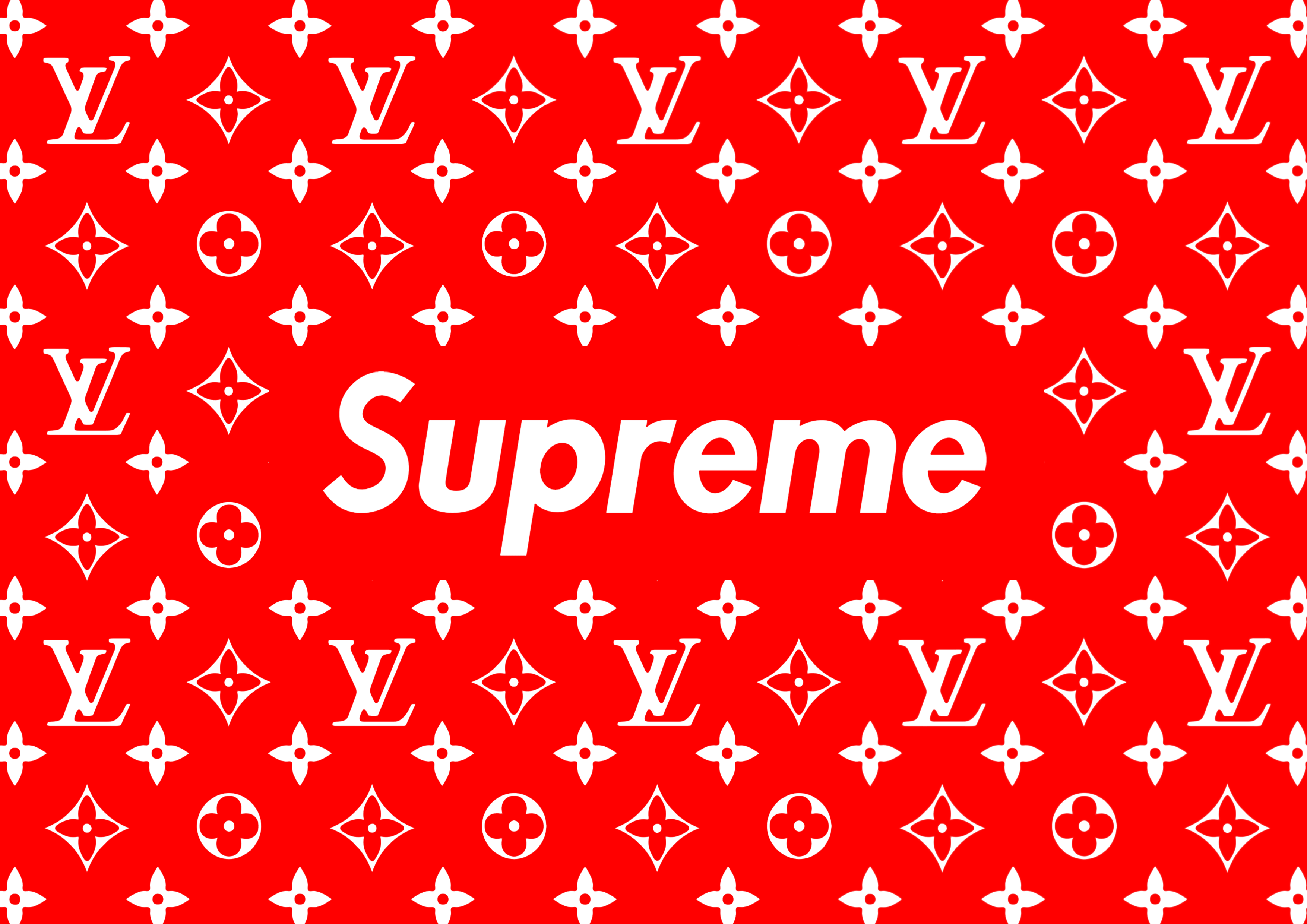 Logo Supreme Louis Vuitton rosso, francese, 3508x2480 WQXGA, Desktop