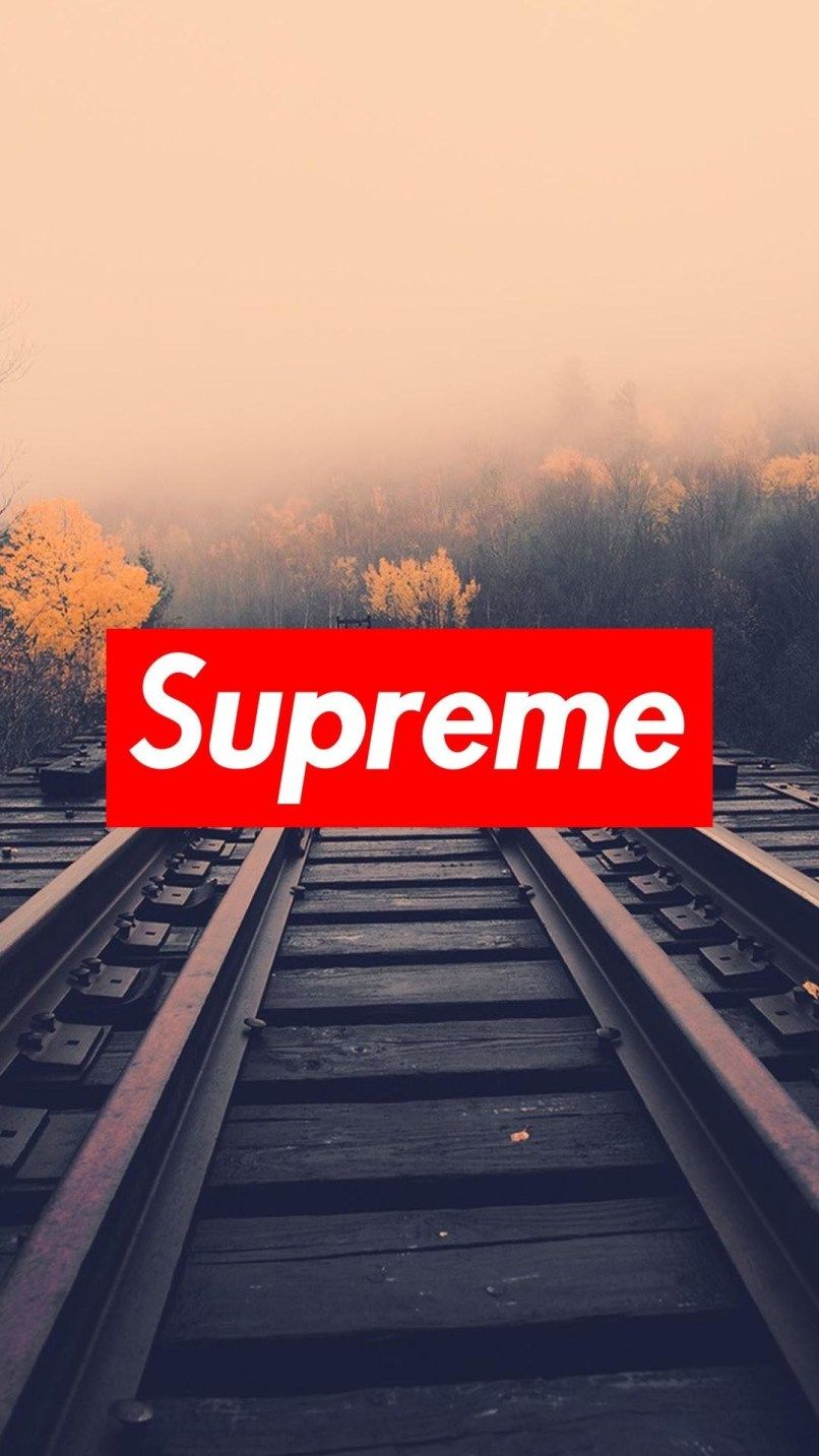 Logo Supreme binari ferroviari, 806x1433 Full HD Verticale, Smartphone