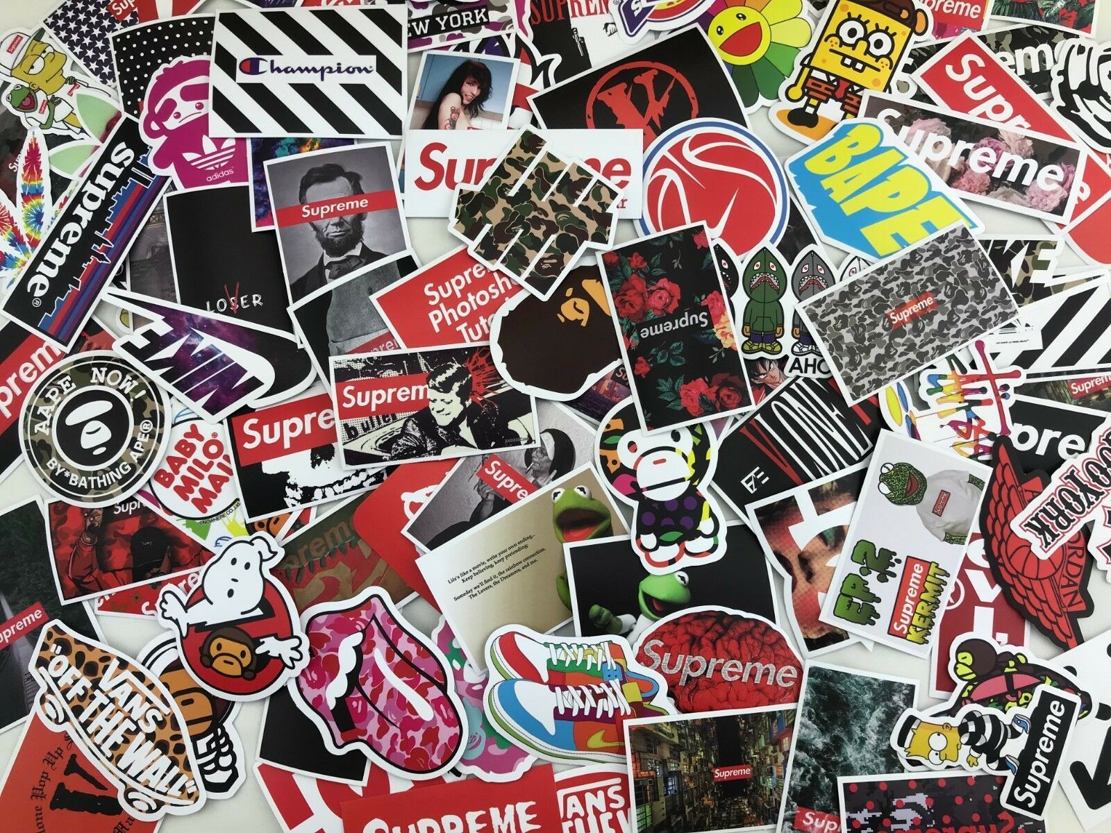 Logo Supreme sfondo nero, 1920x1080 Full HD, Desktop
