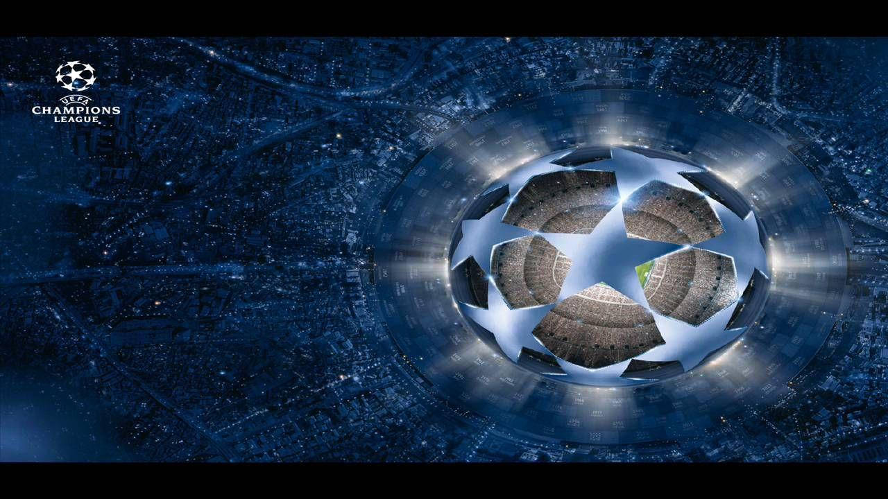 Logo Champions League stelle blu, 1280x720 HD, Desktop