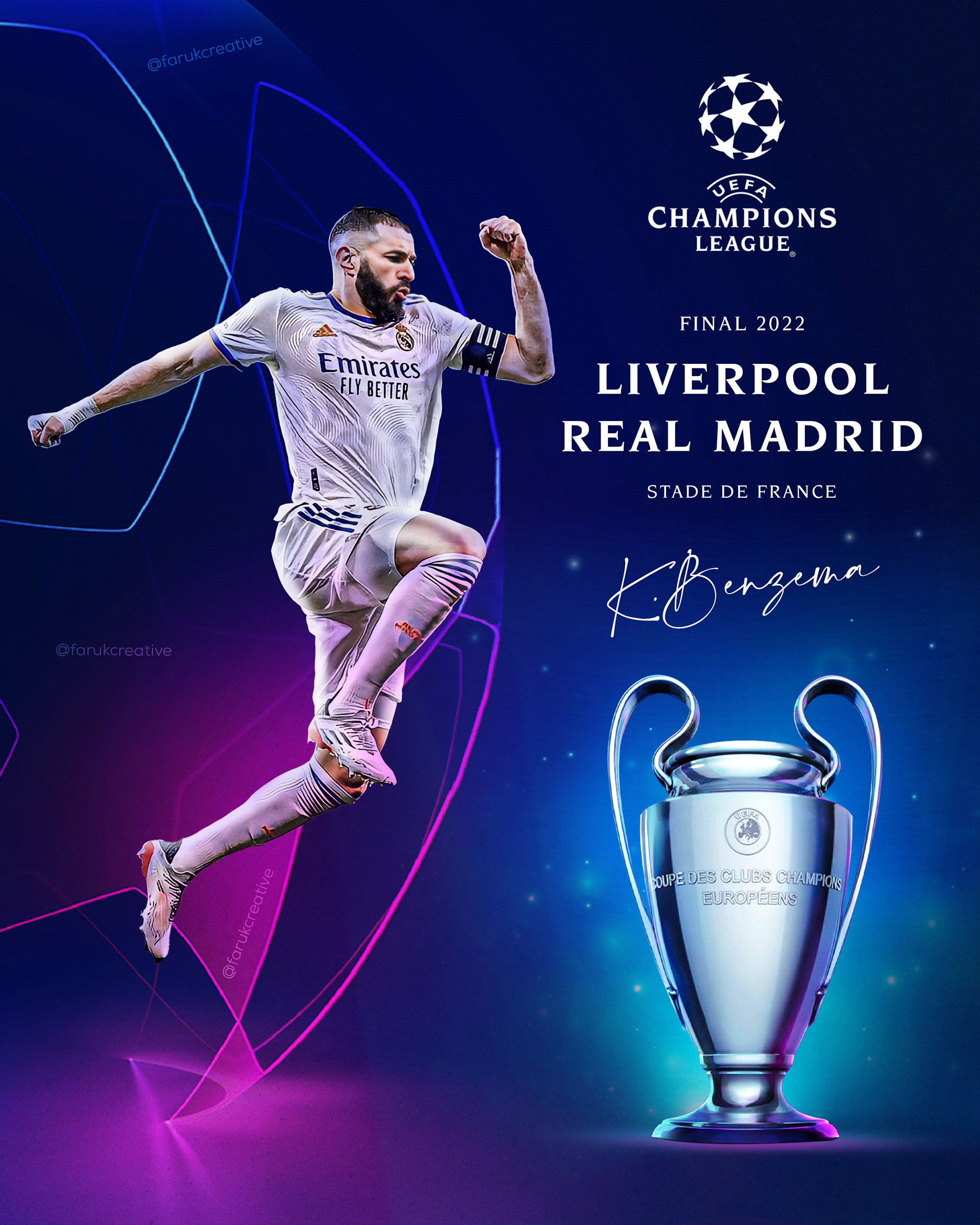 Benzema Real Madrid Champions League, 1920x2400 Verticale, Android