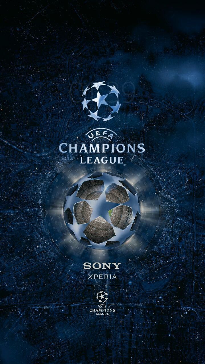 Logo UEFA Champions League blu, 720x1280 Verticale, Telefono