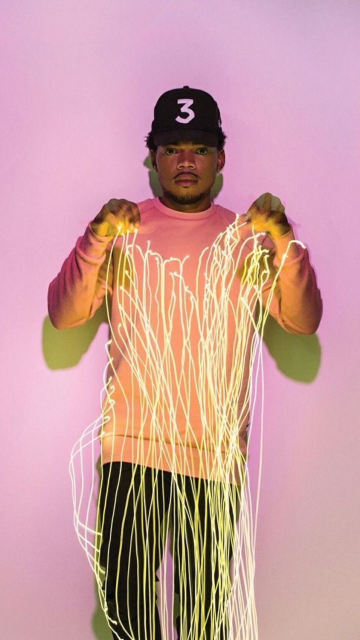 Ritratto colorato Chance The Rapper, 775x1039 Verticale, iPhone Air