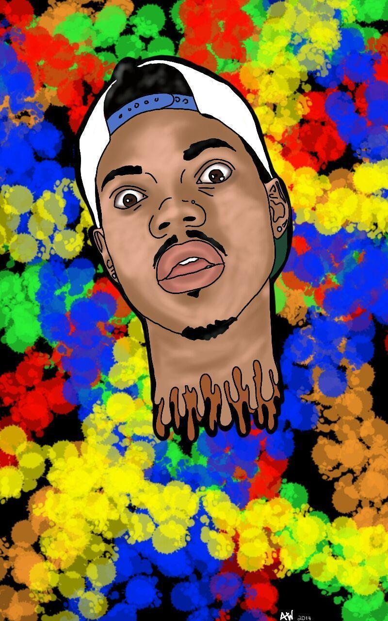 Chance the Rapper illustrazione viola, 1032x774 HD, PC