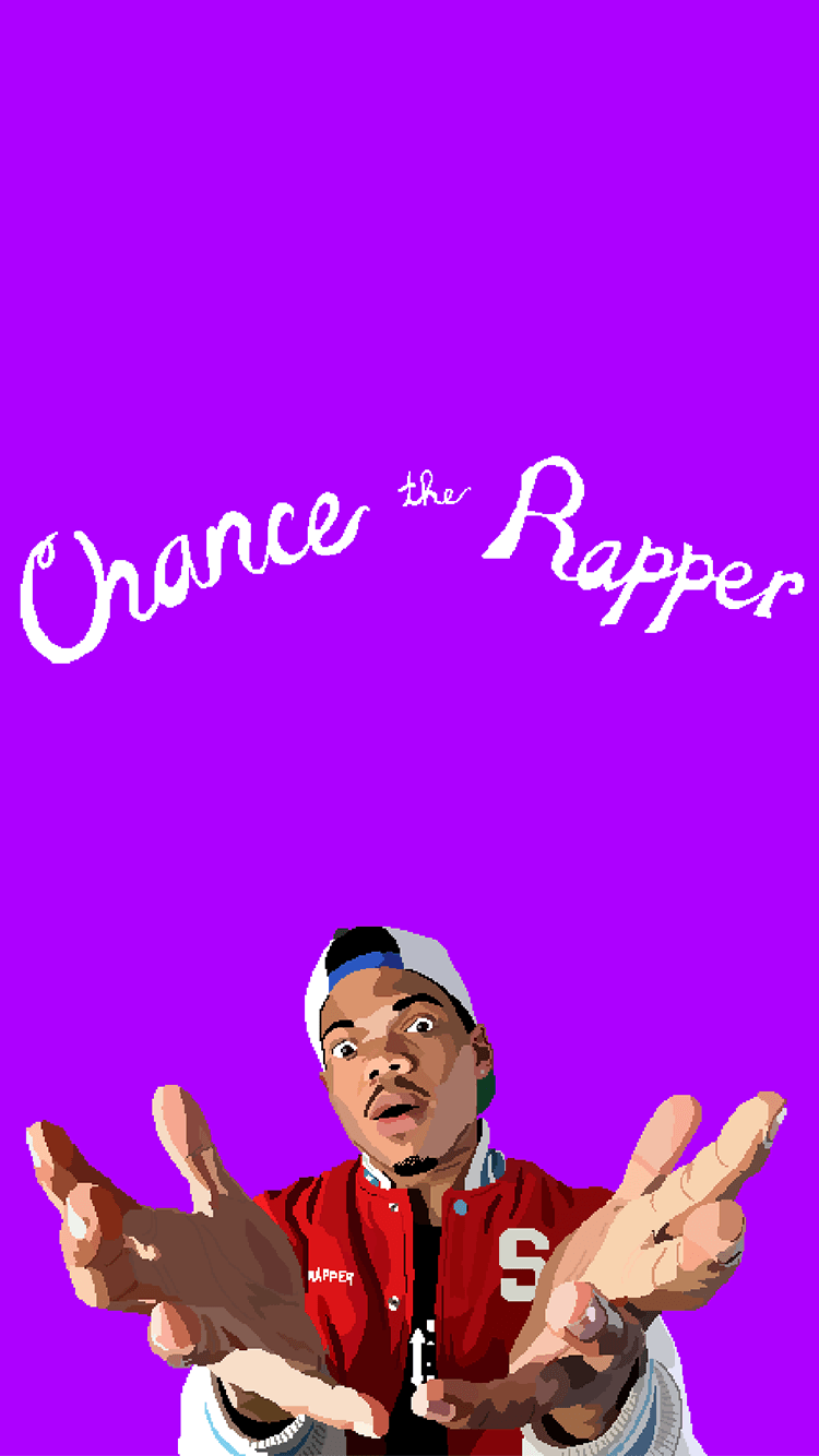 Chance the Rapper illustrazione minimal, 1242x2208 Verticale, Mobile