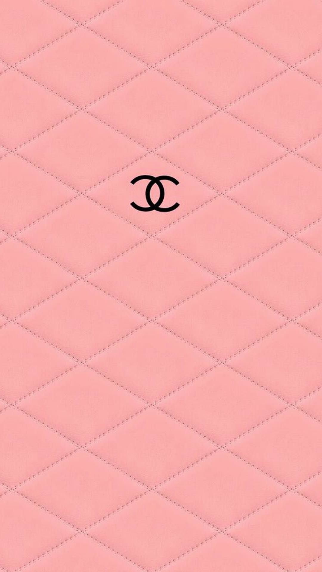 Logo Chanel su rosa trapuntato, moda di lusso, 1080x1920 Verticale, Mobile