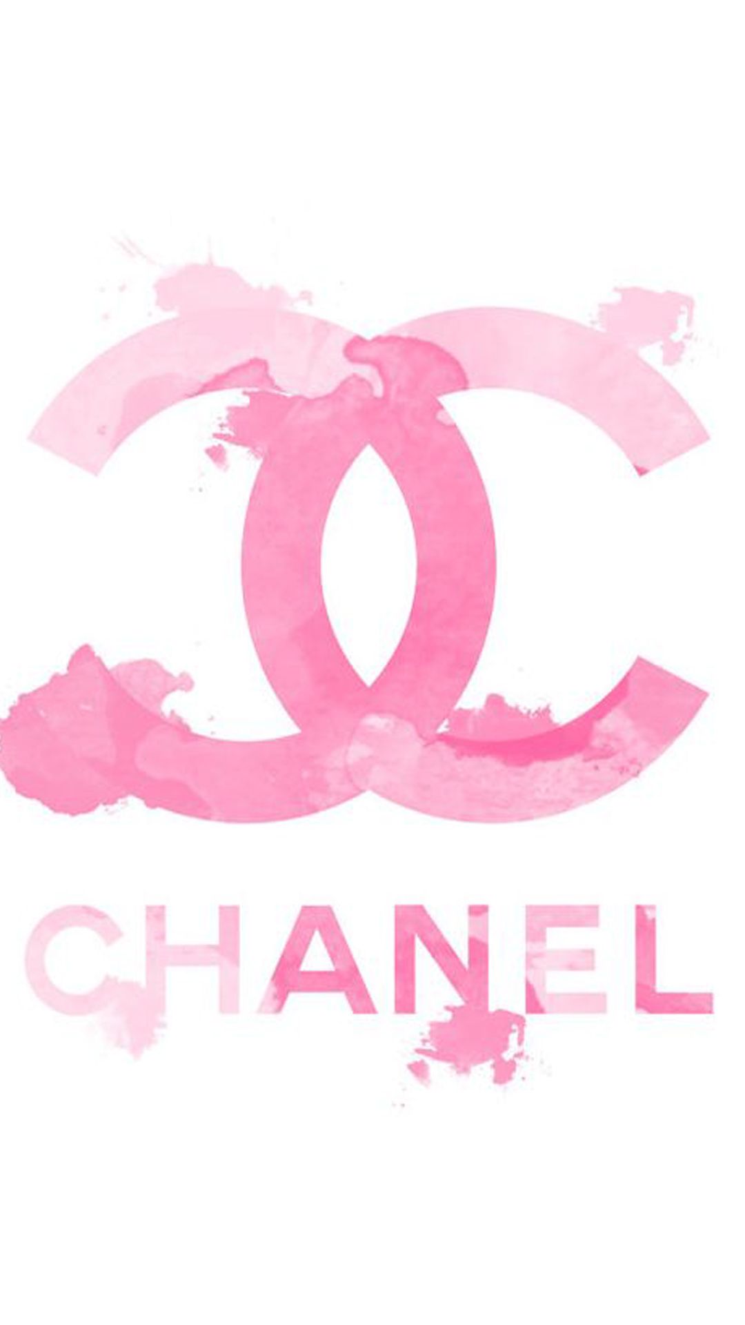Logo Chanel rosa acquerello, 1080x1920 Verticale, Telefono