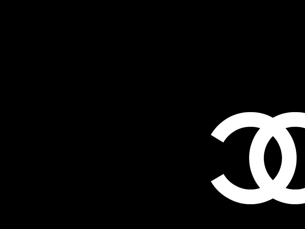 Logo Chanel bianco nero, 1024x768 HD, Laptop