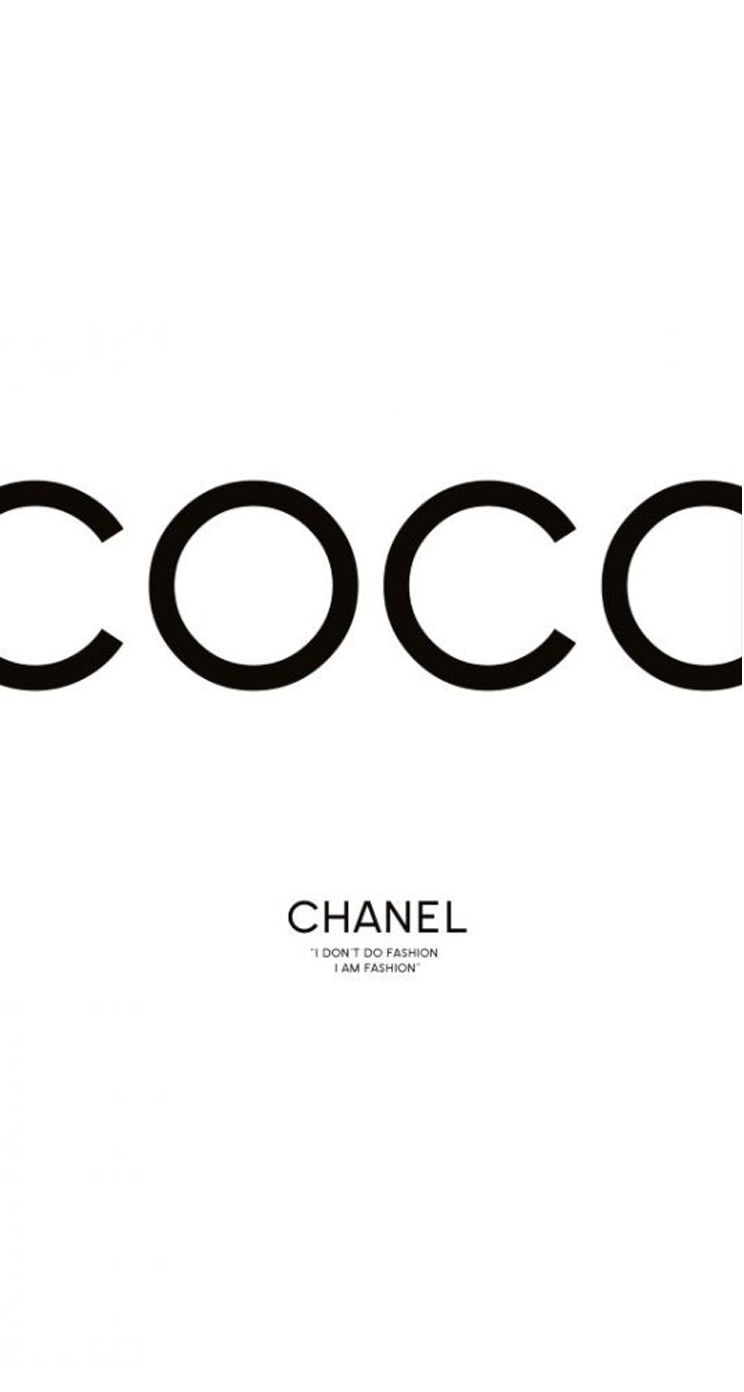 Logo COCO Chanel testo, 744x1392 Full HD Verticale, iPhone