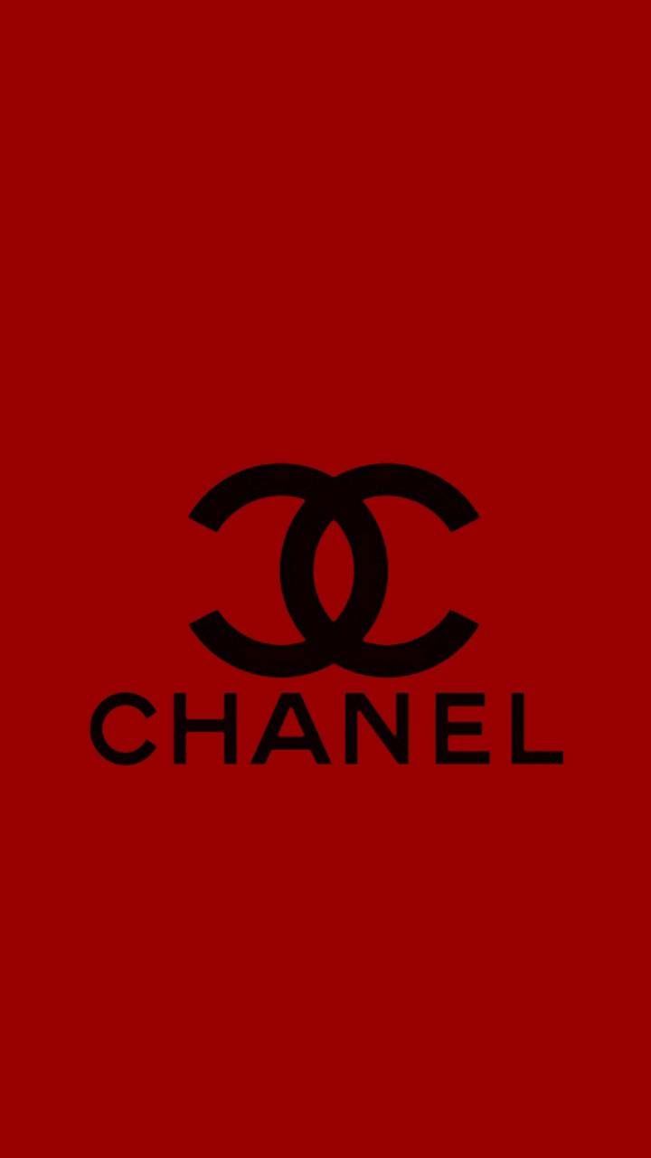 Logo Chanel su rosso, 720x1280 Full HD Verticale, iPhone