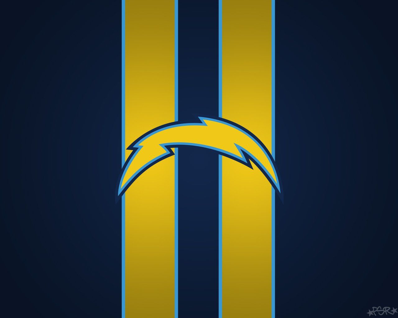 Logo Los Angeles Chargers NFL, California, 1280x1024 HD, Desktop