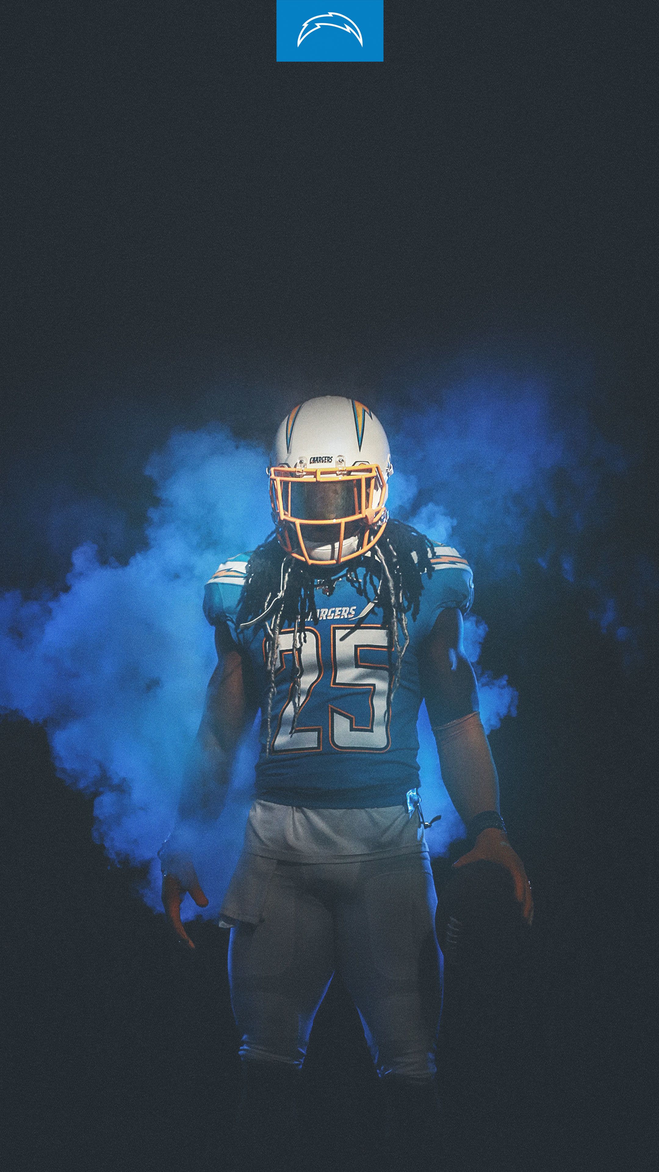 Los Angeles Chargers giocatore football, California, 2160x3840 Verticale, iPhone Plus