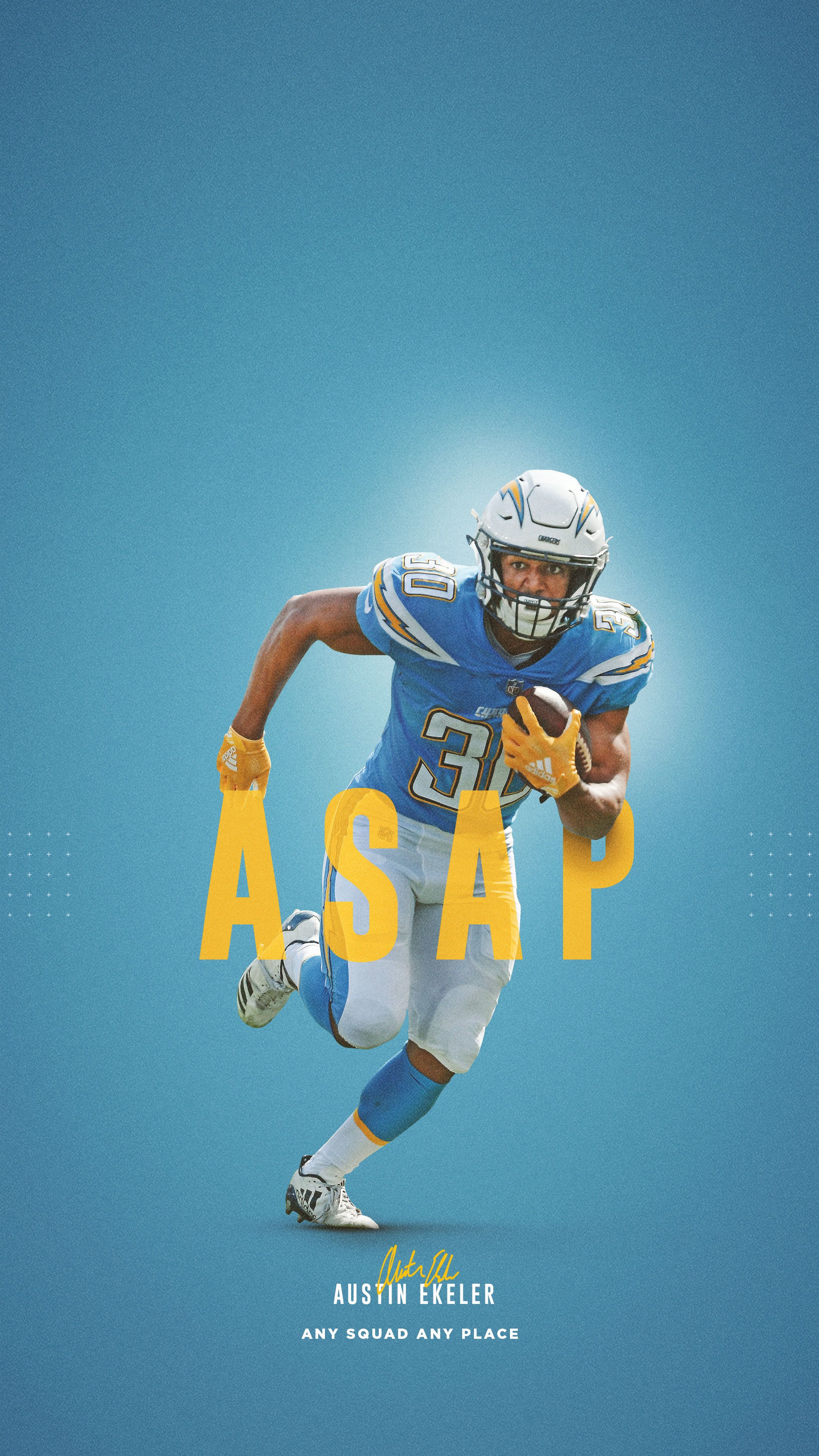 Giocatore football Los Angeles Chargers, 1080x1920 Full HD Verticale, iPhone