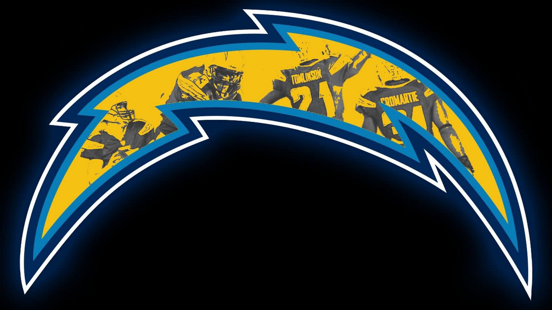 Logo Los Angeles Chargers fulmine, 1920x1080 Full HD 1080p, Desktop