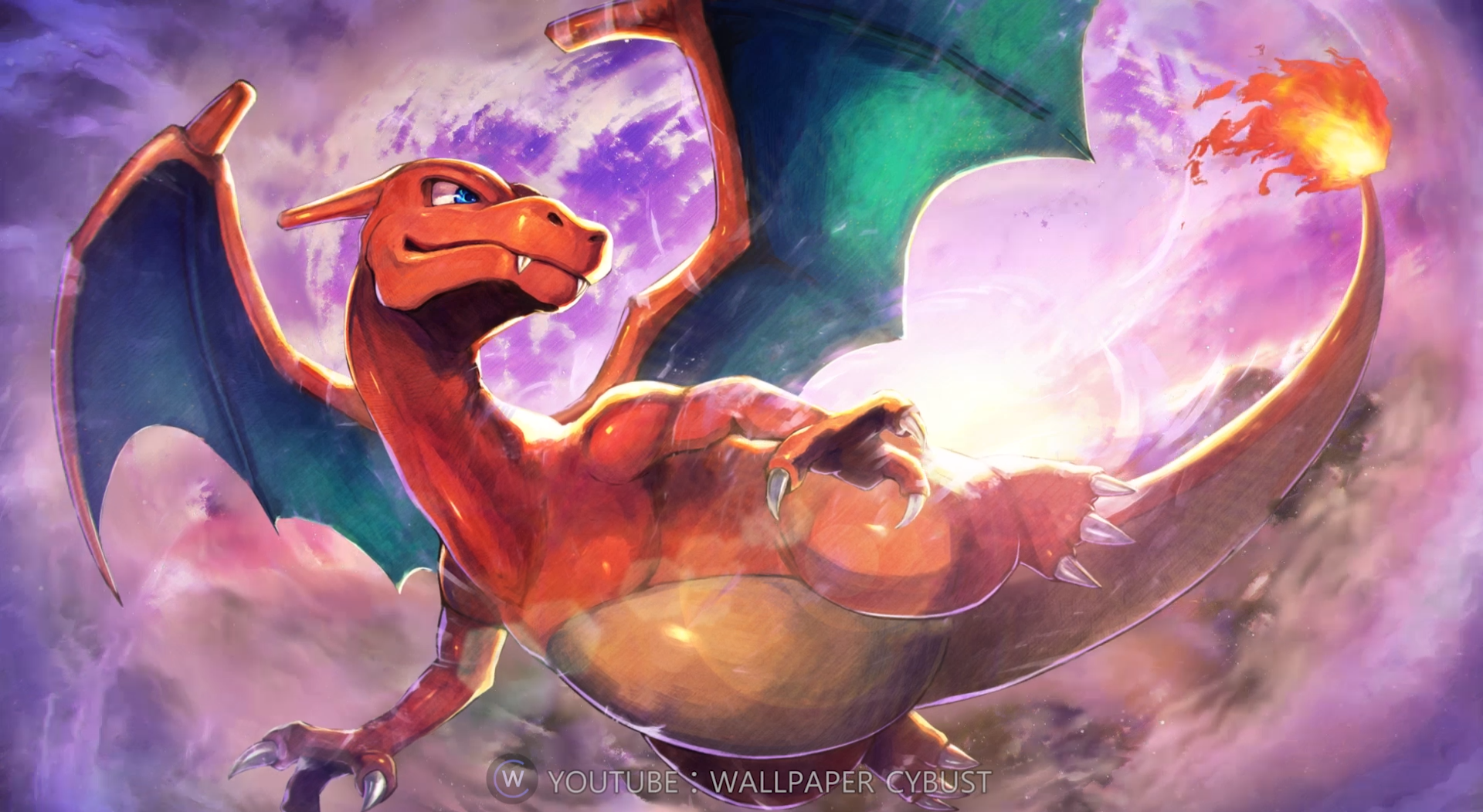 Charizard Pokemon fiamma cielo, 1920x1052 Full HD 1080p, iMac