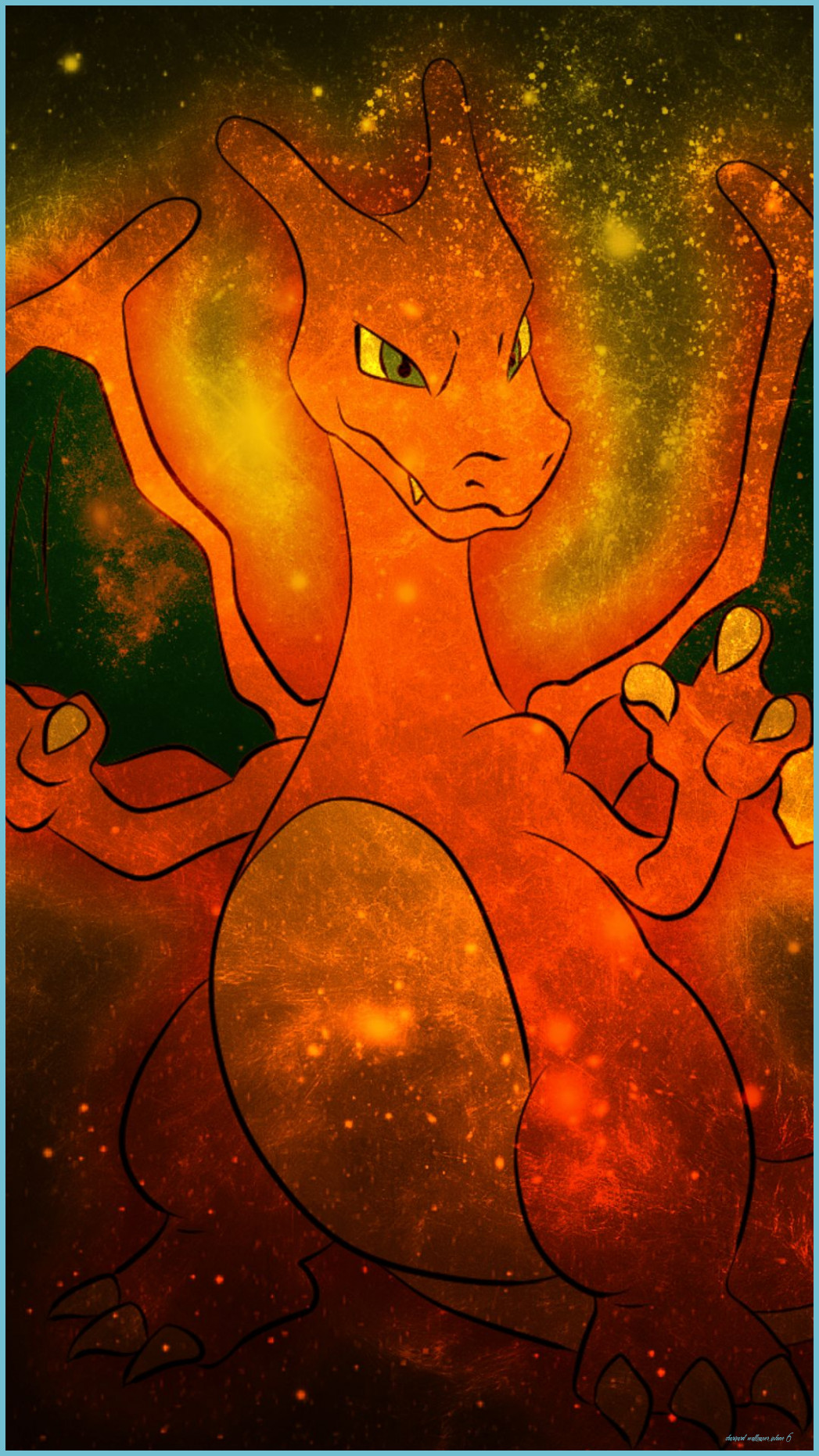 Charizard Pokemon galassia arancione, creature tascabili, 1047x1862 Full HD Verticale, iPhone
