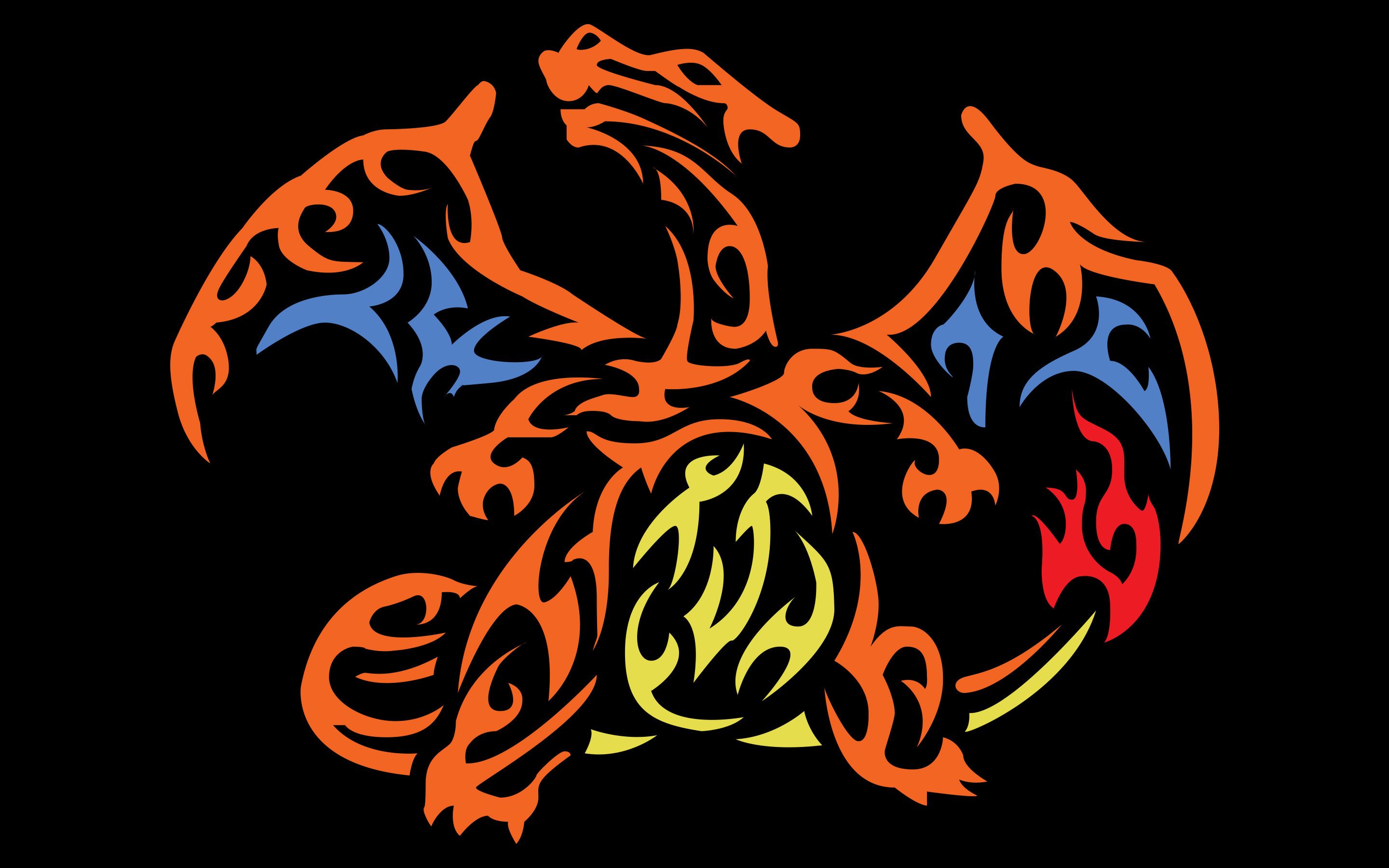 Charizard tribale tatuaggio, 2880x1800 2K, Desktop