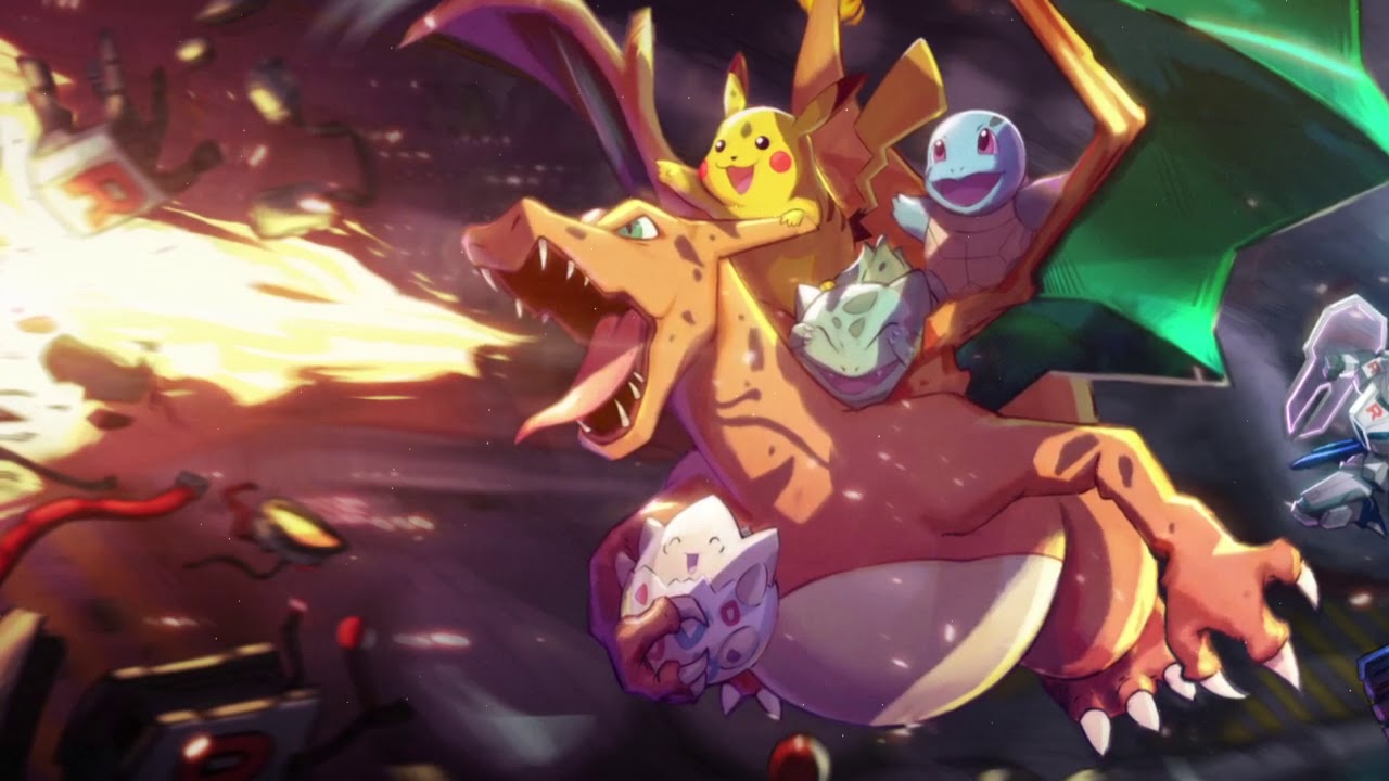 Charizard con Pikachu Pokémon, tipo elettro, 1280x720 HD, Desktop