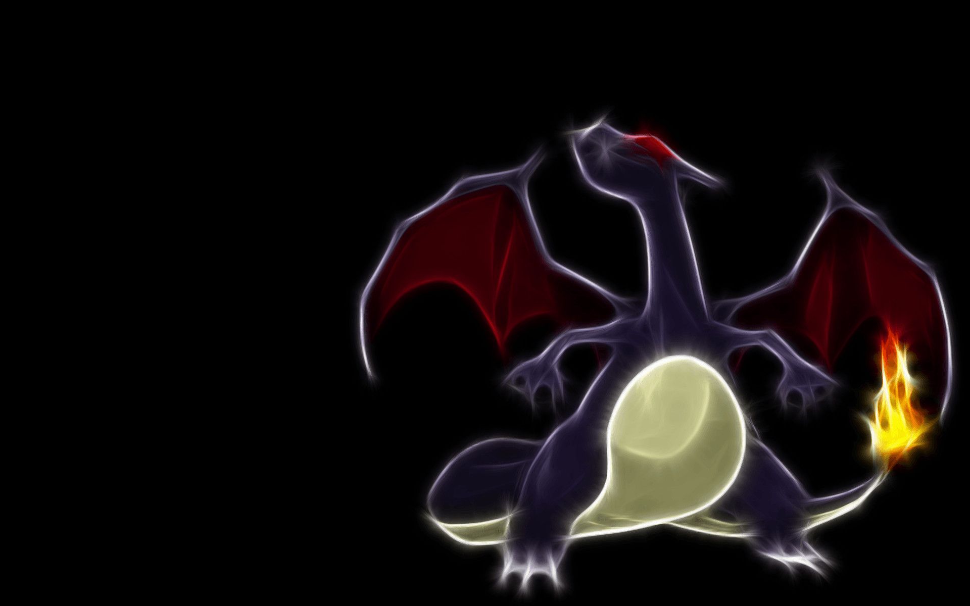 Charizard scuro sfondo nero, 1920x1200 Full HD+ WUXGA, Desktop