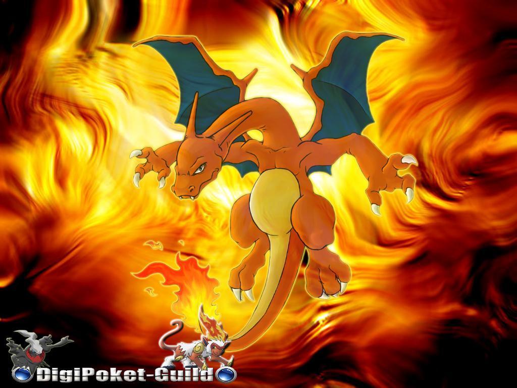 Charizard tra le fiamme, 1024x768 HD, iMac