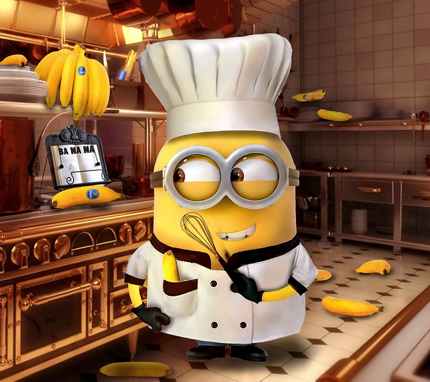 Minion cuoco in cucina, 1440x1280 720p, Laptop