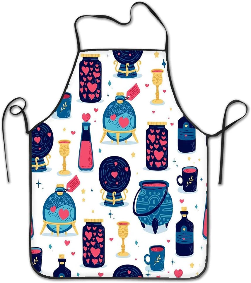 Grembiule pattern calici pozioni magiche, 857x968 Full HD Verticale, Smartphone