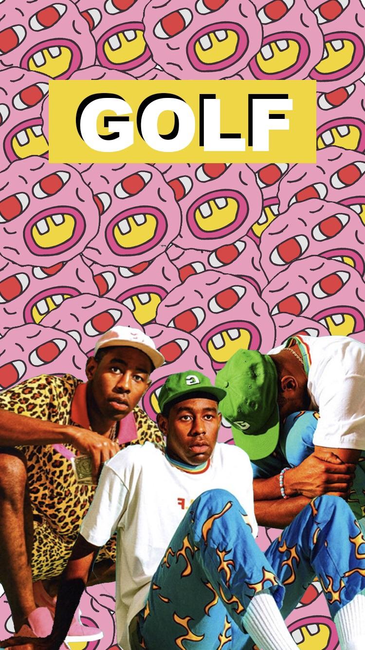 Tyler the Creator Golf pattern rosa, 750x1334 Verticale, iPhone