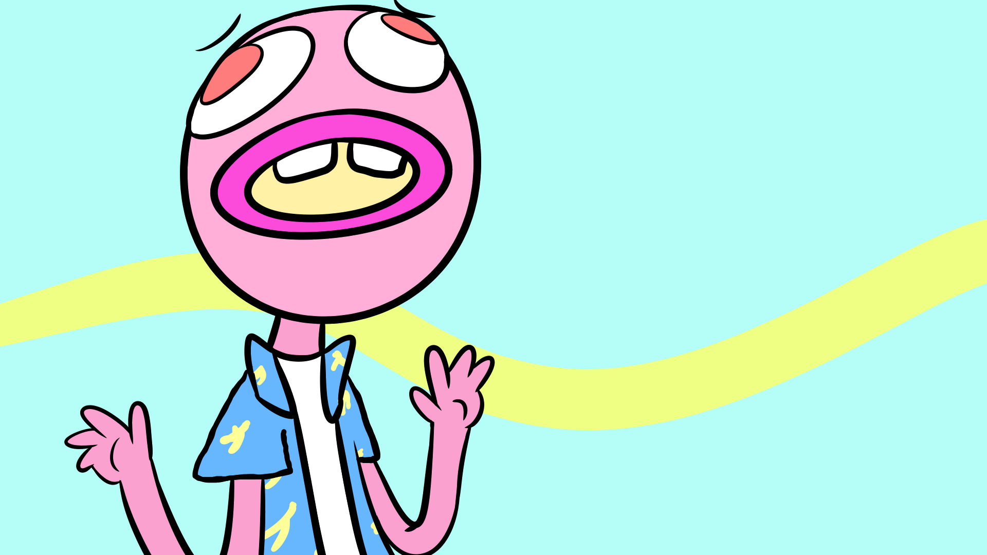 Cherry Bomb logo testo blu, 1920x1080 Full HD 1080p, Desktop