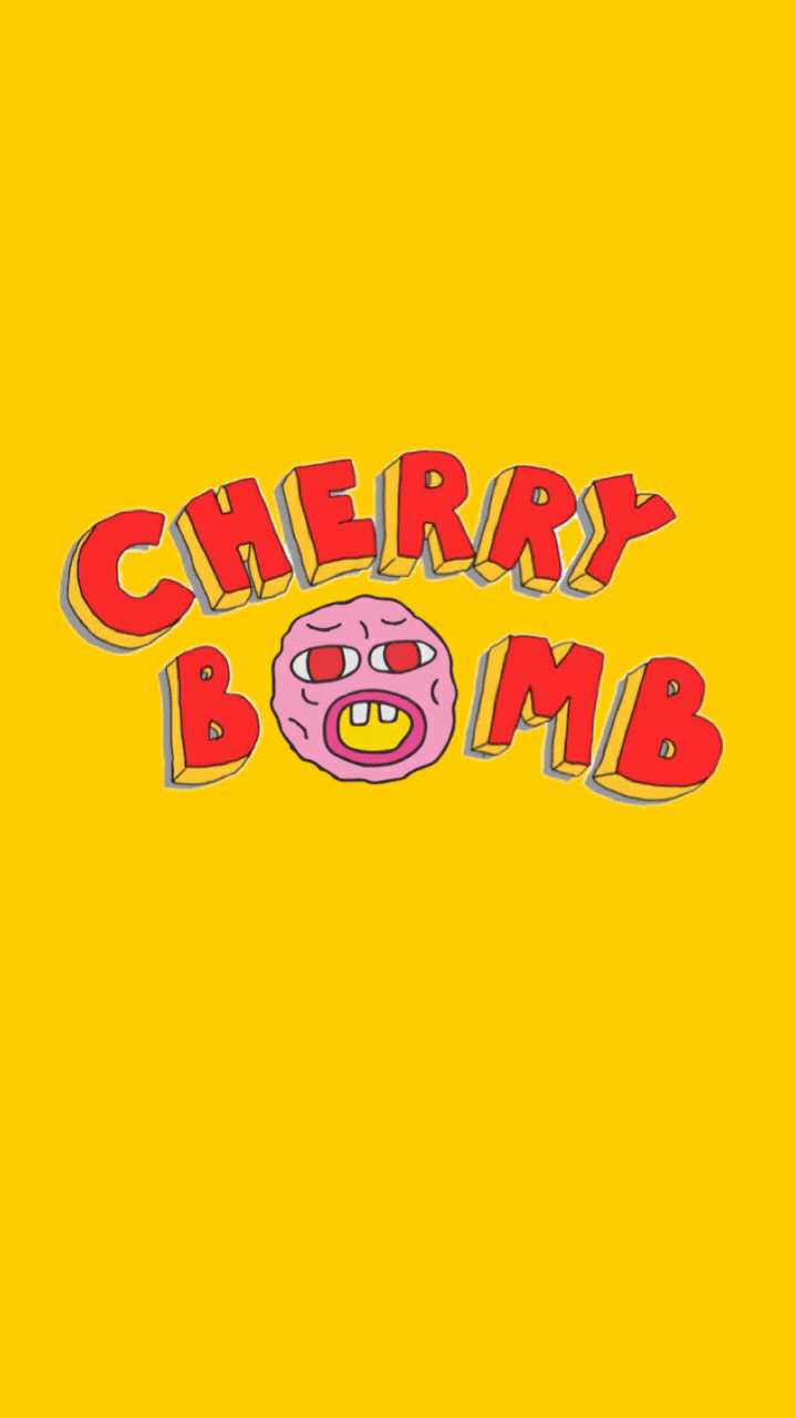 Insegna neon Cherry Bomb, 750x1333 Verticale, Telefono