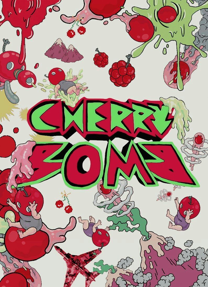 Cherry Bomb ciliegie illustrazione, 794x1096 Verticale, Telefono