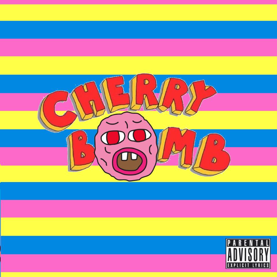Testo Cherry Bomb sfondo giallo, 719x1280 Full HD Verticale, iPhone