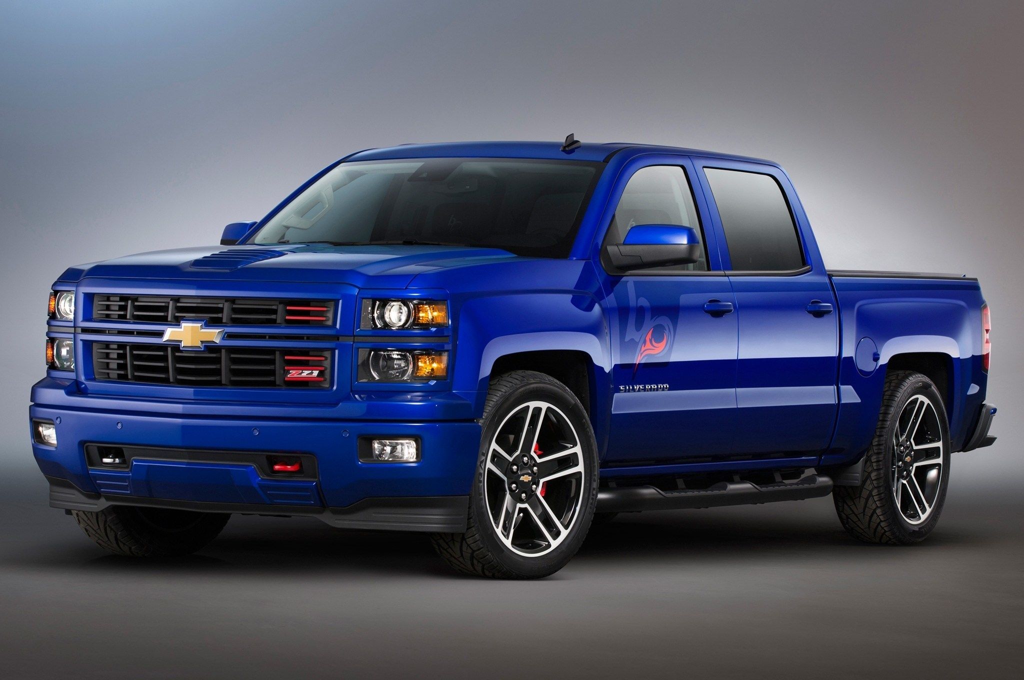 Pickup Chevrolet Silverado blu, 2048x1360 Hi-Res, PC