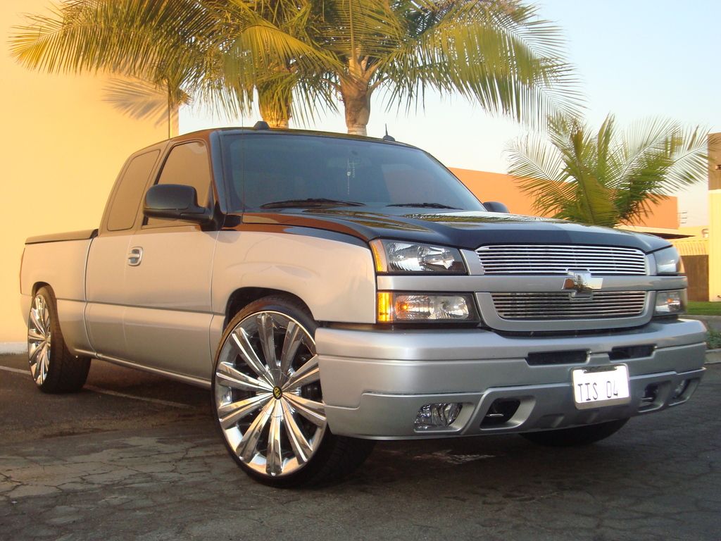 Chevrolet Silverado pickup argento, 1024x768 HD, PC