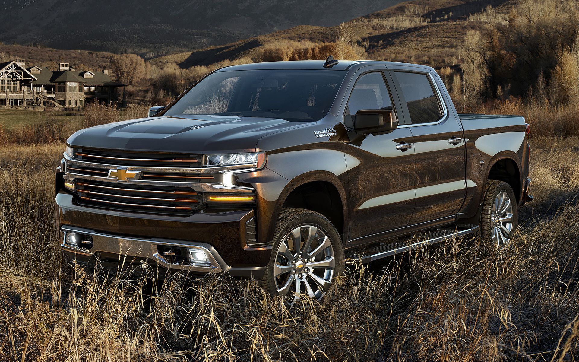 Chevrolet Silverado nero pickup, 1920x1200 Full HD+ WUXGA, PC