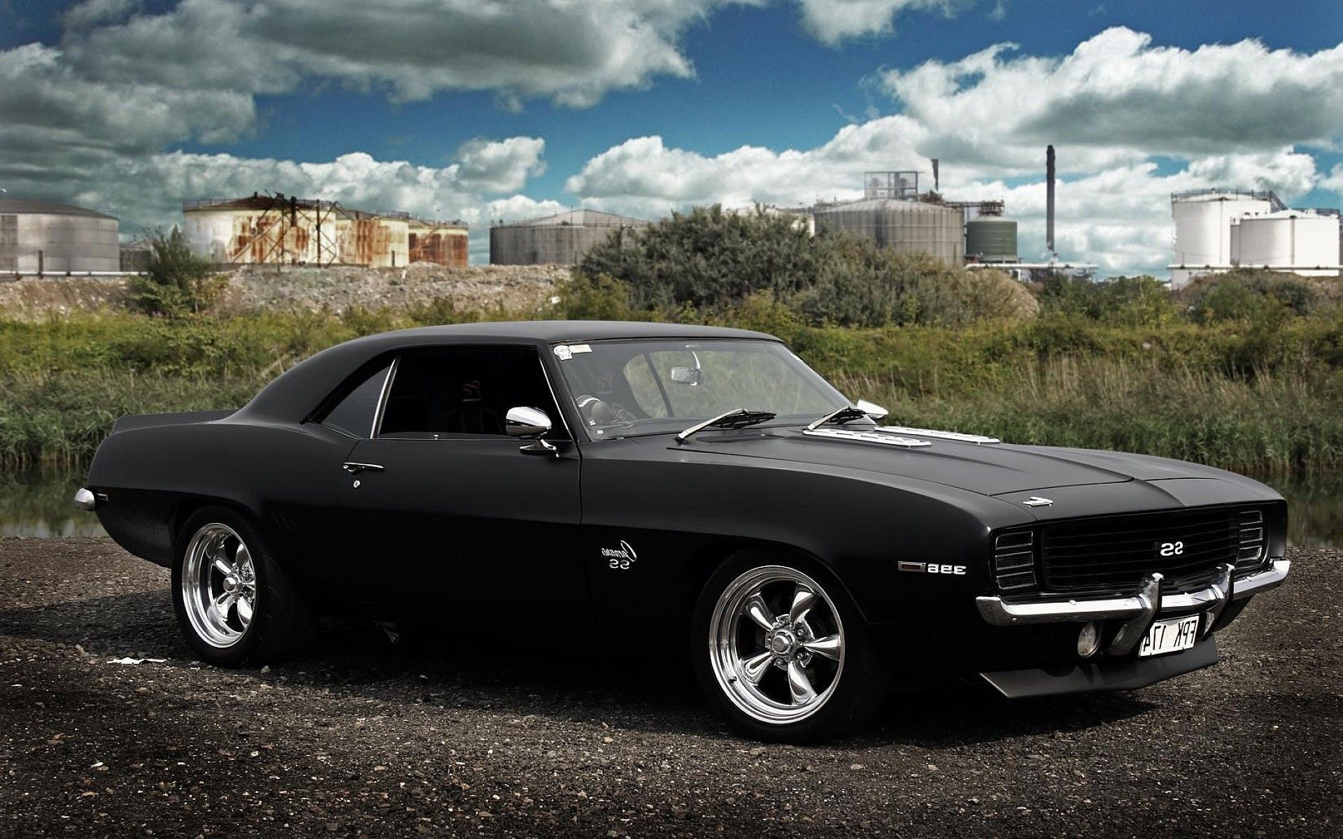 Chevy Camaro nera 1969, 1920x1200 Full HD+ WUXGA, Laptop