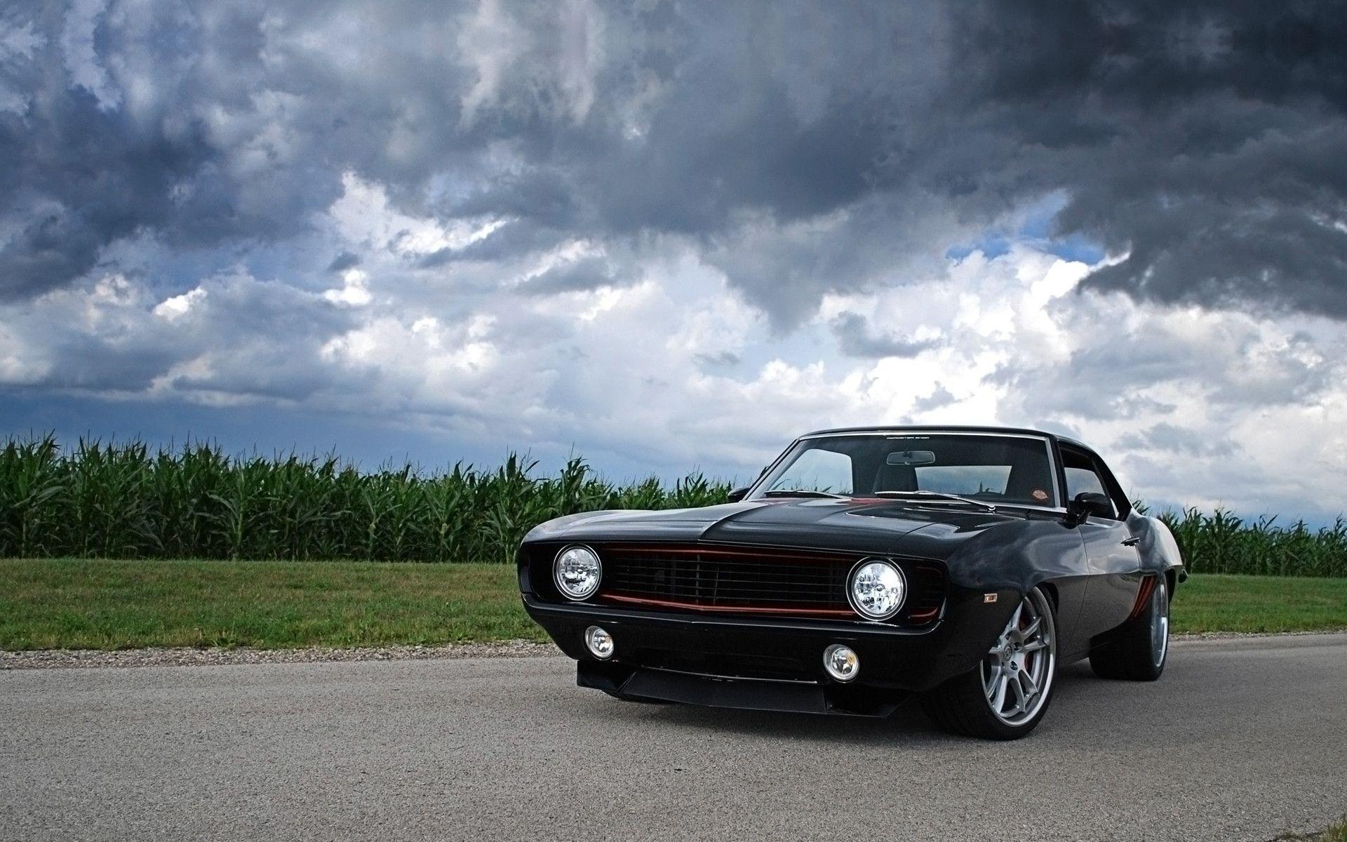 Chevy Camaro nera 1969, 1920x1200 Full HD+, Desktop