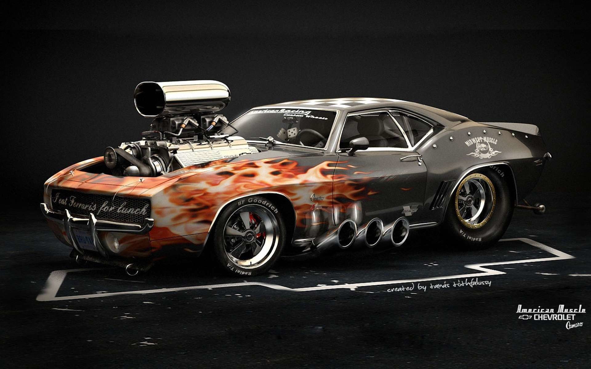 Chevy Camaro '69 drag car, 1920x1200 WUXGA, Desktop