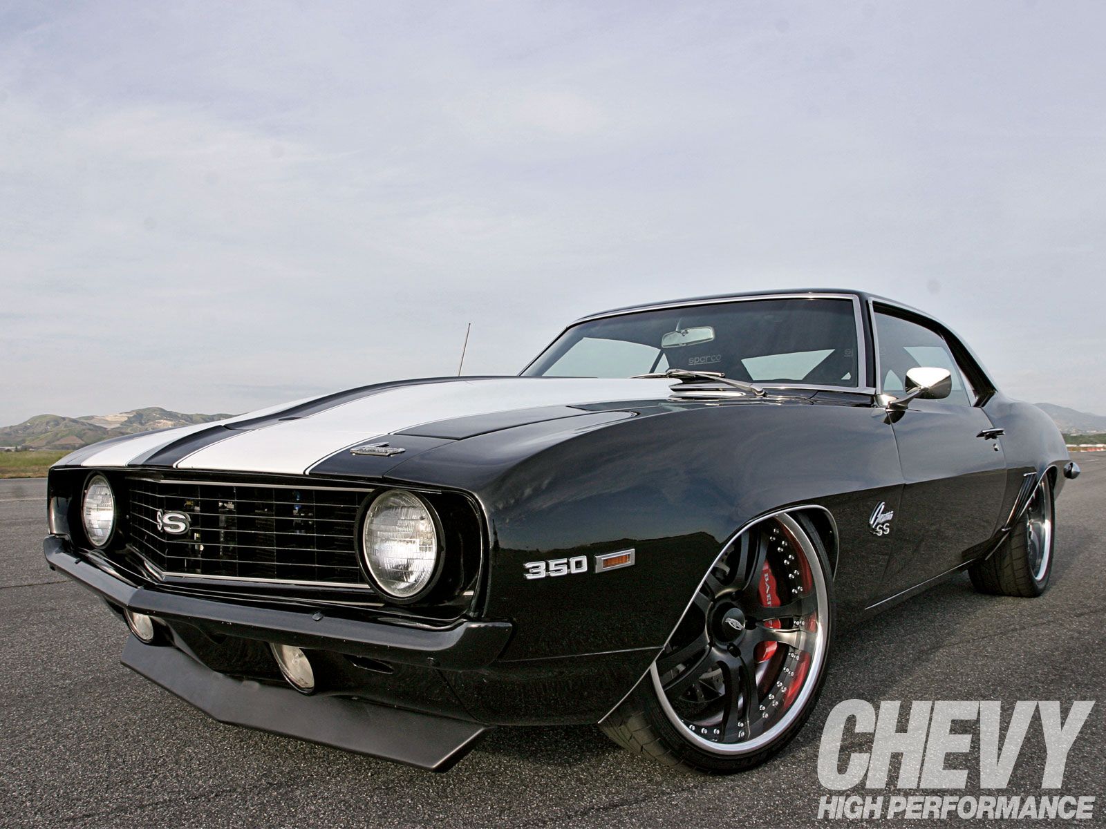 Chevy Camaro nera 1969, 1600x1200 HD Ready, Desktop