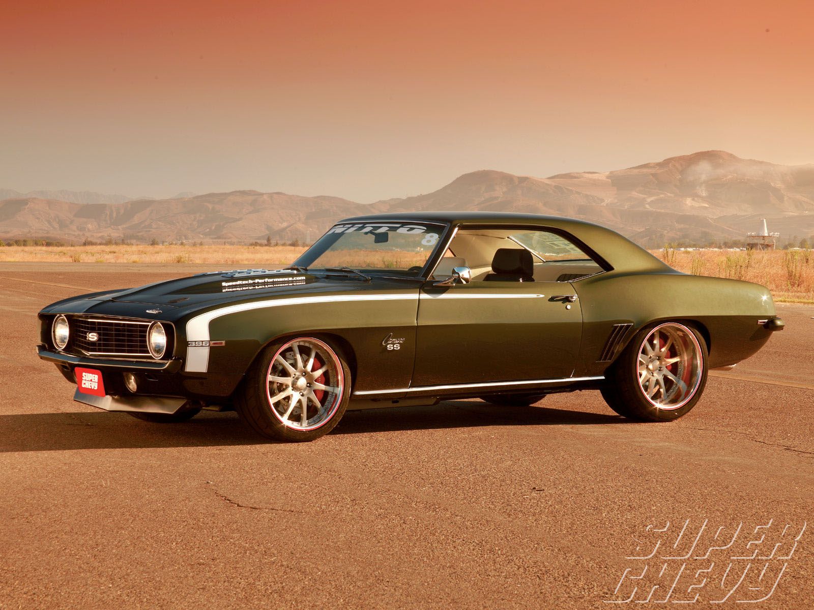 Chevy Camaro '69 verde, 1600x1200 HD, Desktop