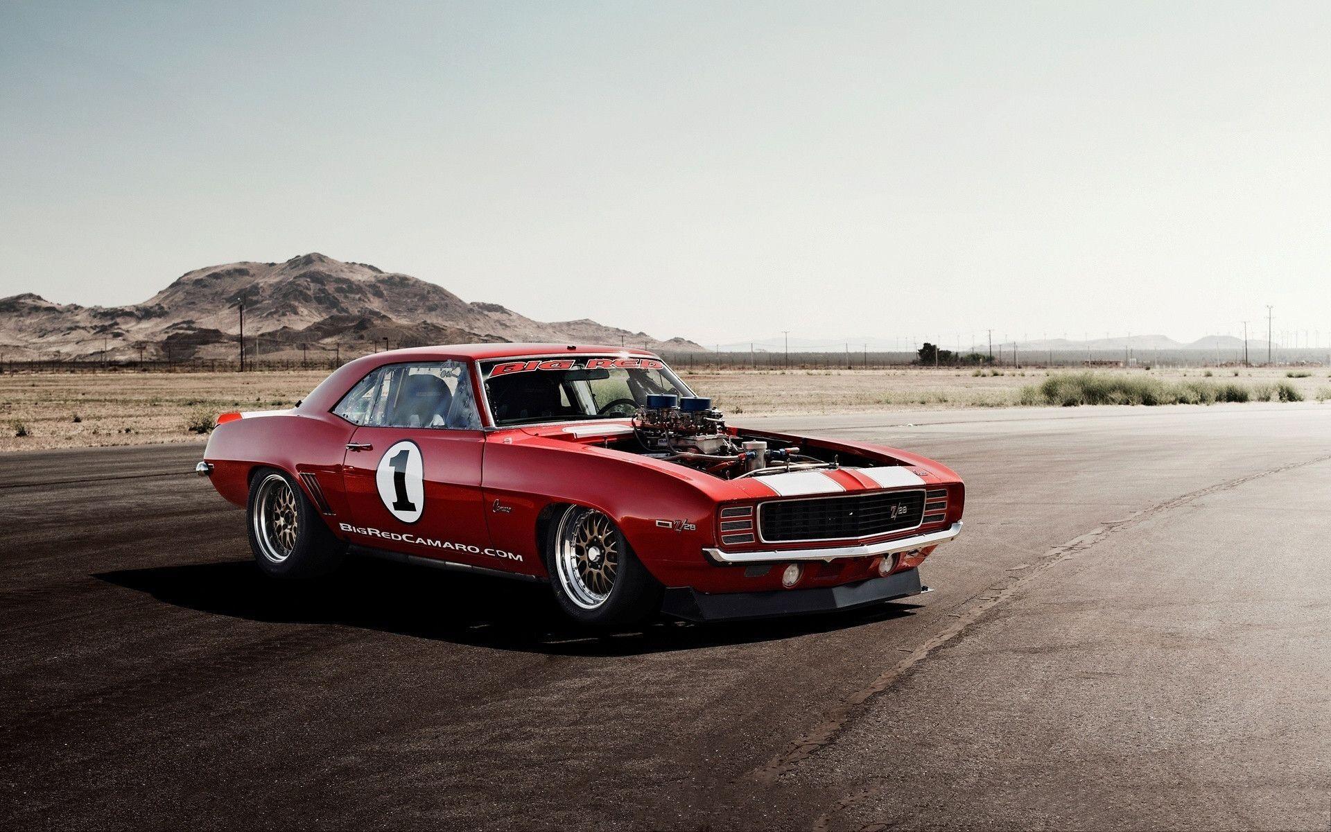 Chevrolet Camaro rossa da corsa, V8, 1920x1200 Full HD+, Laptop